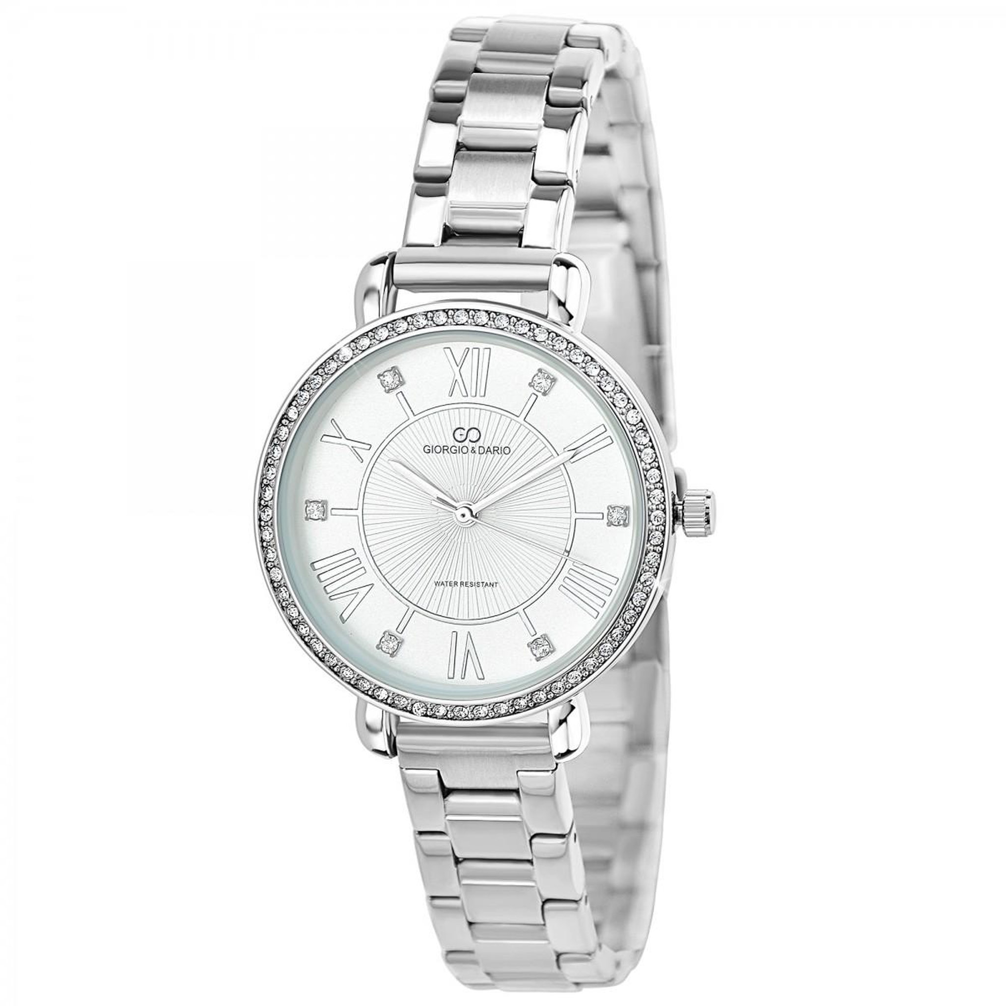 Voir la diapositive 1 : SC CRYSTAL Montre Kayna élégante ornée de Cristaux scintillants par SC Crystal