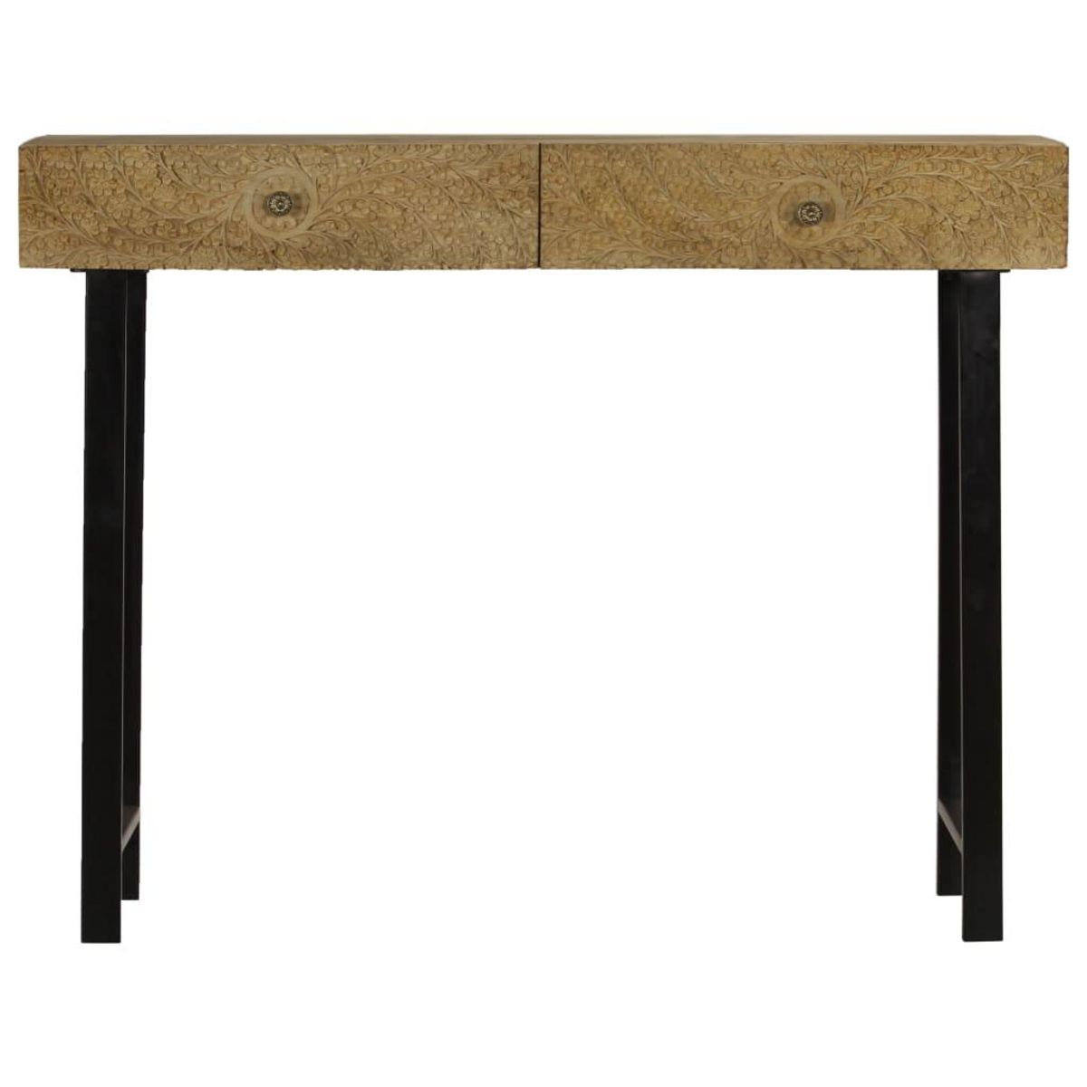 VIDAXL Table console Bois de manguier massif 102x30x79 cm