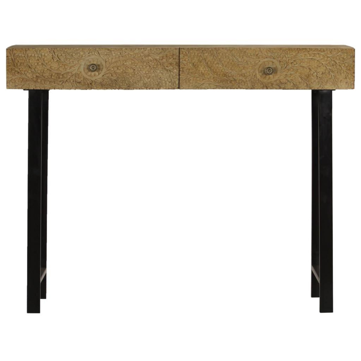 VIDAXL Table console Bois de manguier massif 102x30x79 cm