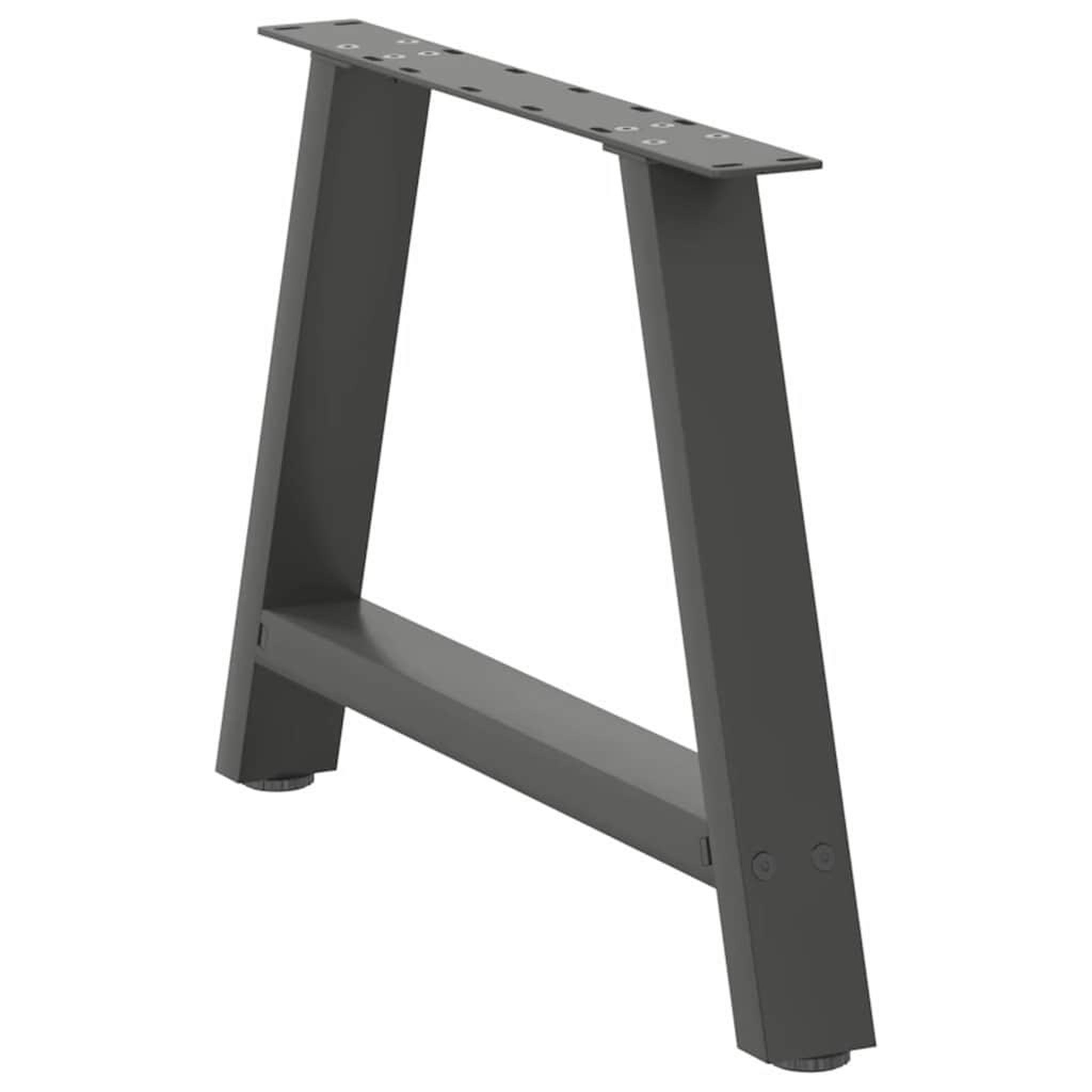 Voir la diapositive 4 : VIDAXL Pieds de table basse forme de A 2 pcs anthracite 70x(42-43) cm