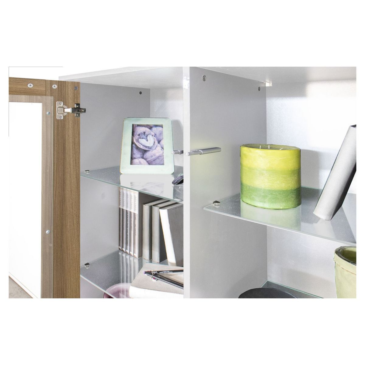 Vitrine moderne 4 portes 100 cm LUCERA