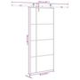 Voir la diapositive 6 : VIDAXL Porte coulissante avec kit de quincaillerie 90x205 cm Verre ESG