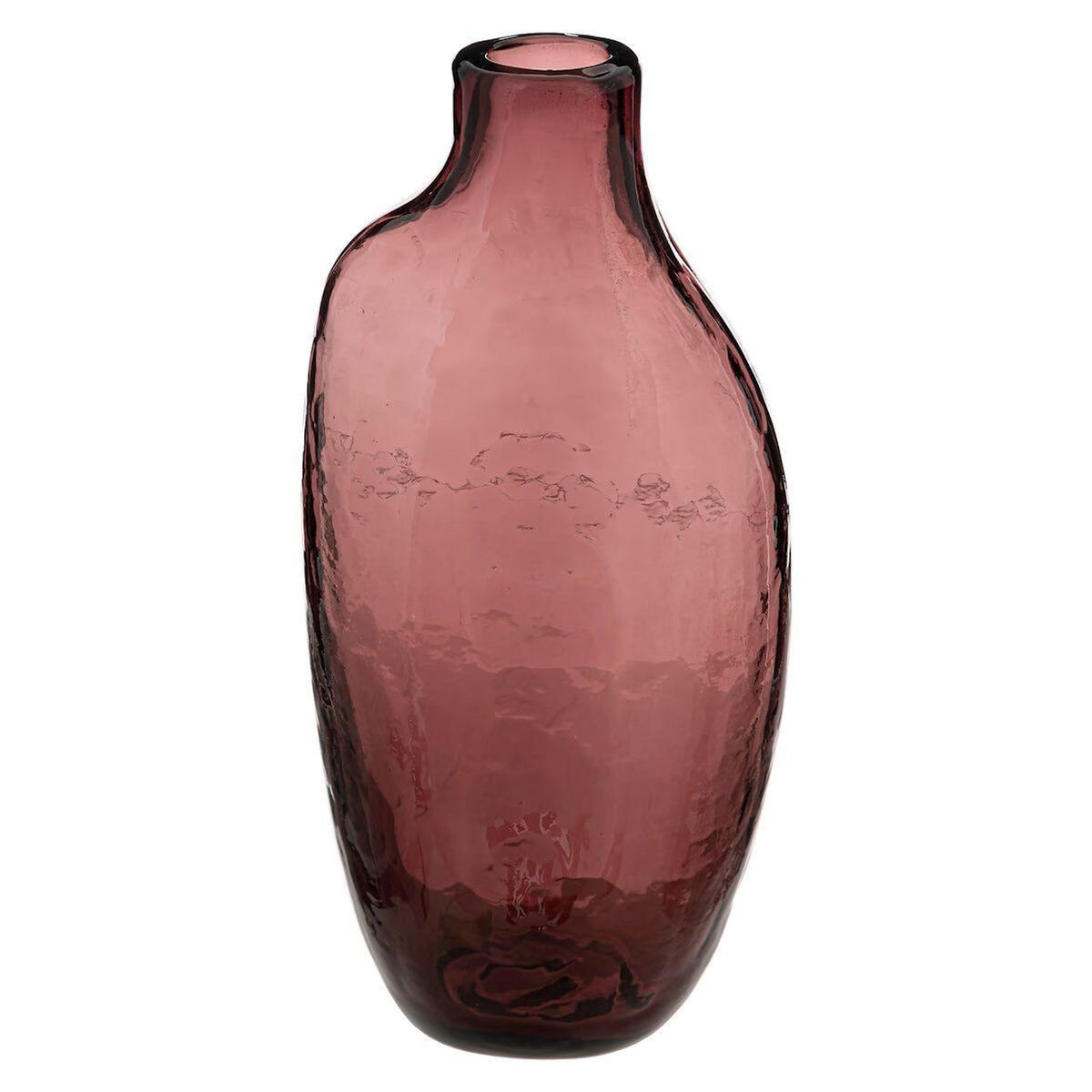 ATMOSPHERA Soliflore en Verre Design  Irrégulier  19cm Prune