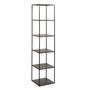 Voir la diapositive 2 : Paris Prix Étagère 6 Niveaux en Métal  Lovra  180cm Noir