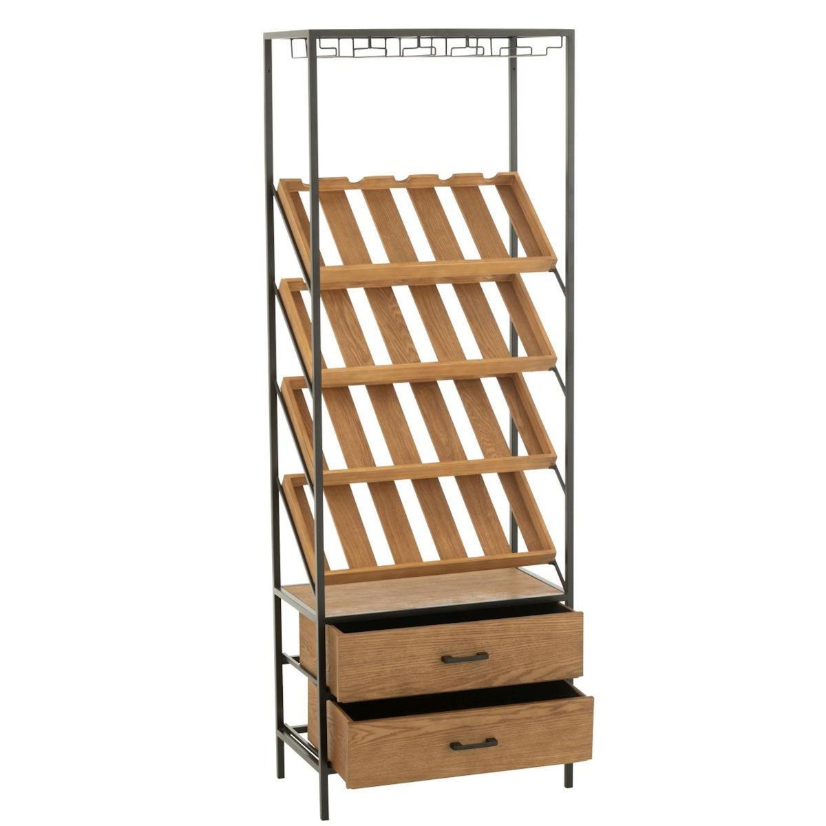 Paris Prix Meuble de Bar 20 Bouteilles  Wine  169cm Naturel