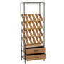 Voir la diapositive 3 : Paris Prix Meuble de Bar 20 Bouteilles  Wine  169cm Naturel