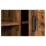Buffet style industriel 2 portes + rangements bois et métal L87,5cm CHARLIZE