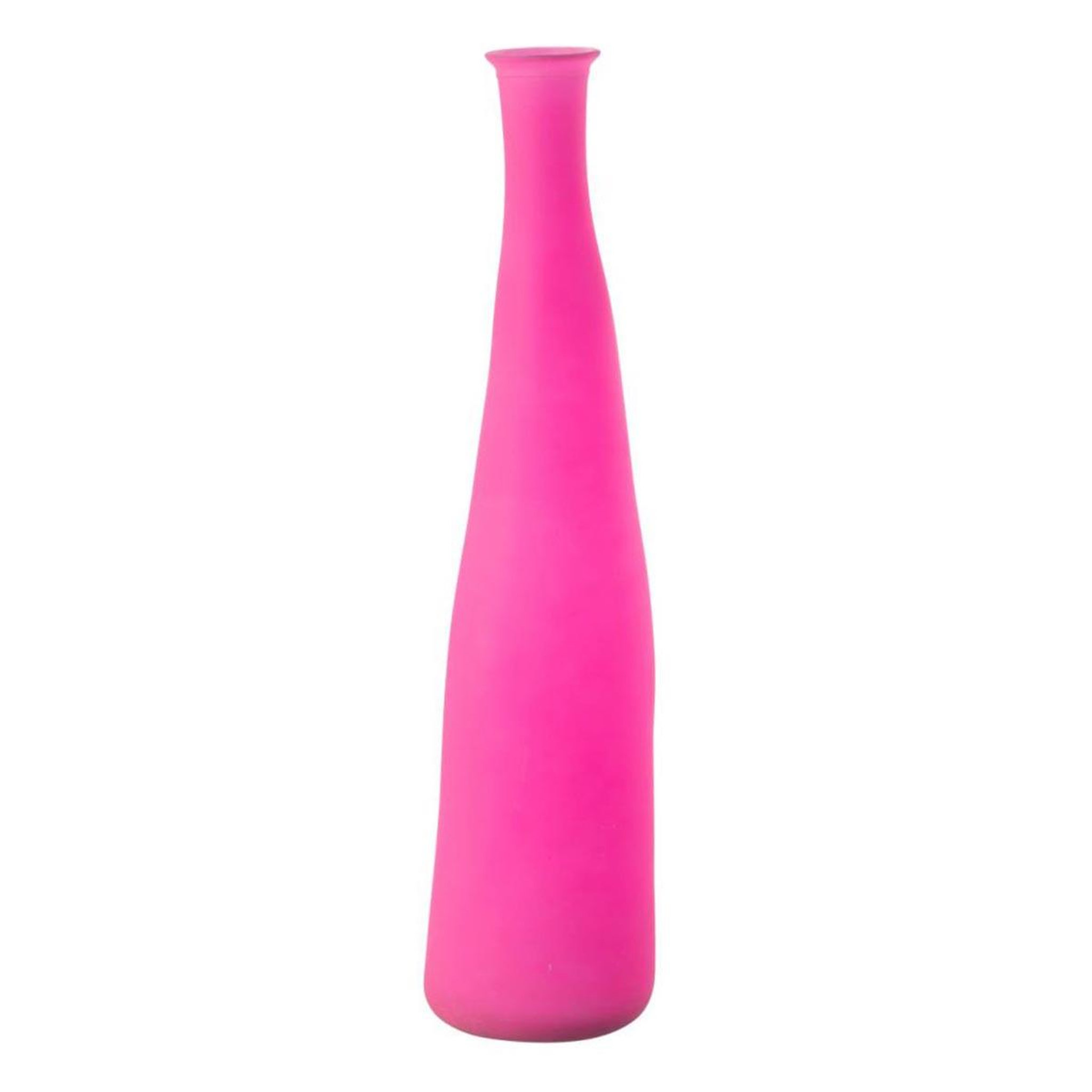 J-LINE Vase bouteille en verre  neon  80cm rose