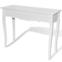 Voir la diapositive 2 : VIDAXL Table de console et coiffeuse Blanc