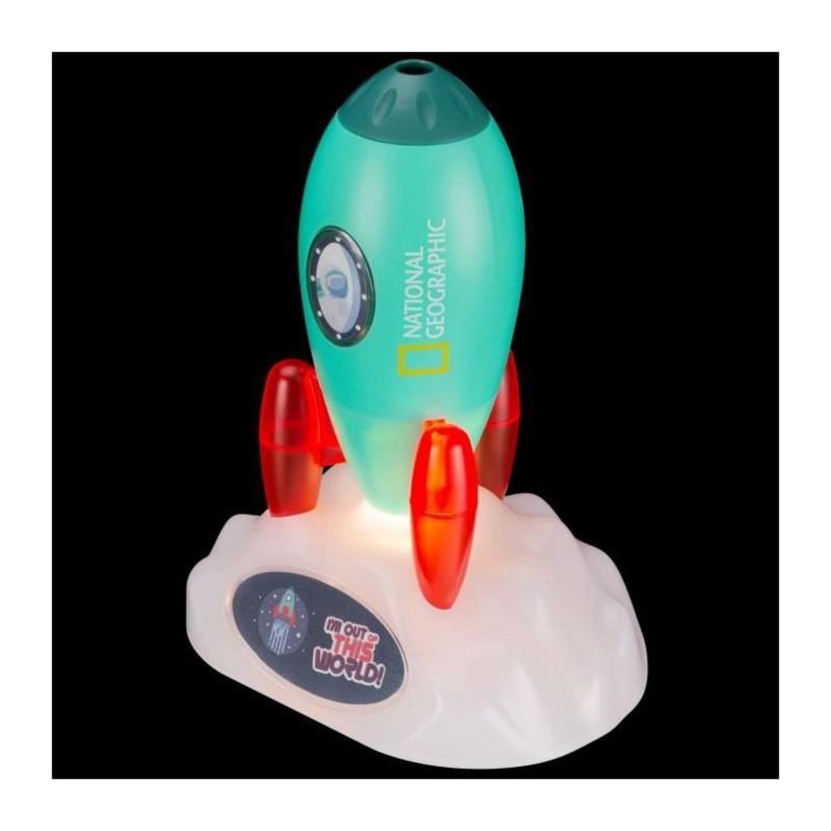 Bresser Fusée spatiale enfant - National Geographic - Projecteur et Veilleuse