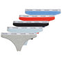 Voir la diapositive 1 : CALVIN KLEIN JEANS Lot de 5 Strings Noir/Gris/Bleu Femme Calvin Klein Jeans Thong