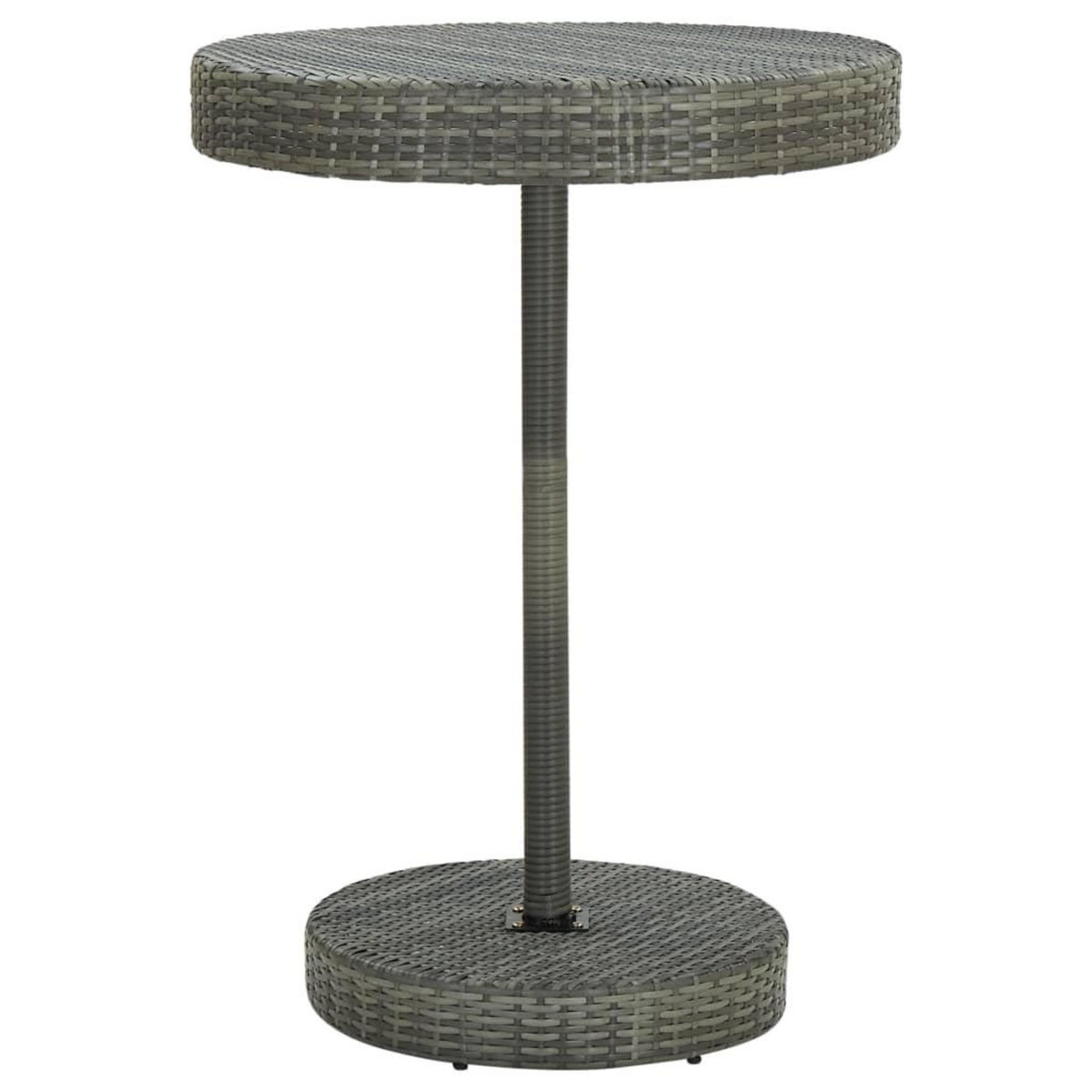 VIDAXL Ensemble de bar de jardin 5 pcs Resine tressee Gris