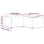 Voir la diapositive 6 : VIDAXL Housse de salon de jardin en forme de L 16 œillets 215x215x70cm