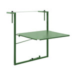 CENTRALE BRICO Table de balcon réglable Soléa - 55x45 cm - vert pâle