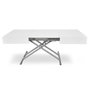 Voir la diapositive 4 : Paris Prix Table Basse Relevable  Lift  120-190cm Blanc