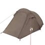 Voir la diapositive 5 : VIDAXL Tente de camping tunnel 3 personnes marron impermeable
