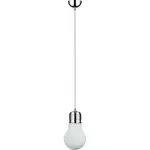paris prix lampe suspension verre bulb 15cm blanc