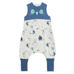 Petit Béguin Turbulette d'été avec pieds retroussables Toucana. Coloris disponibles : Bleu