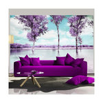 Paris Prix Papier Peint  Paysage de Bruyère. Coloris disponibles : Multicolore