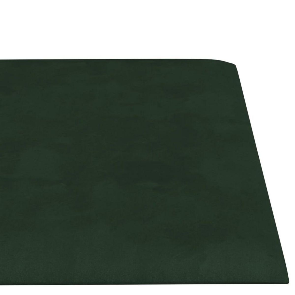 VIDAXL Panneaux muraux 12 pcs Vert fonce 60x15 cm Velours 1,08 m^2