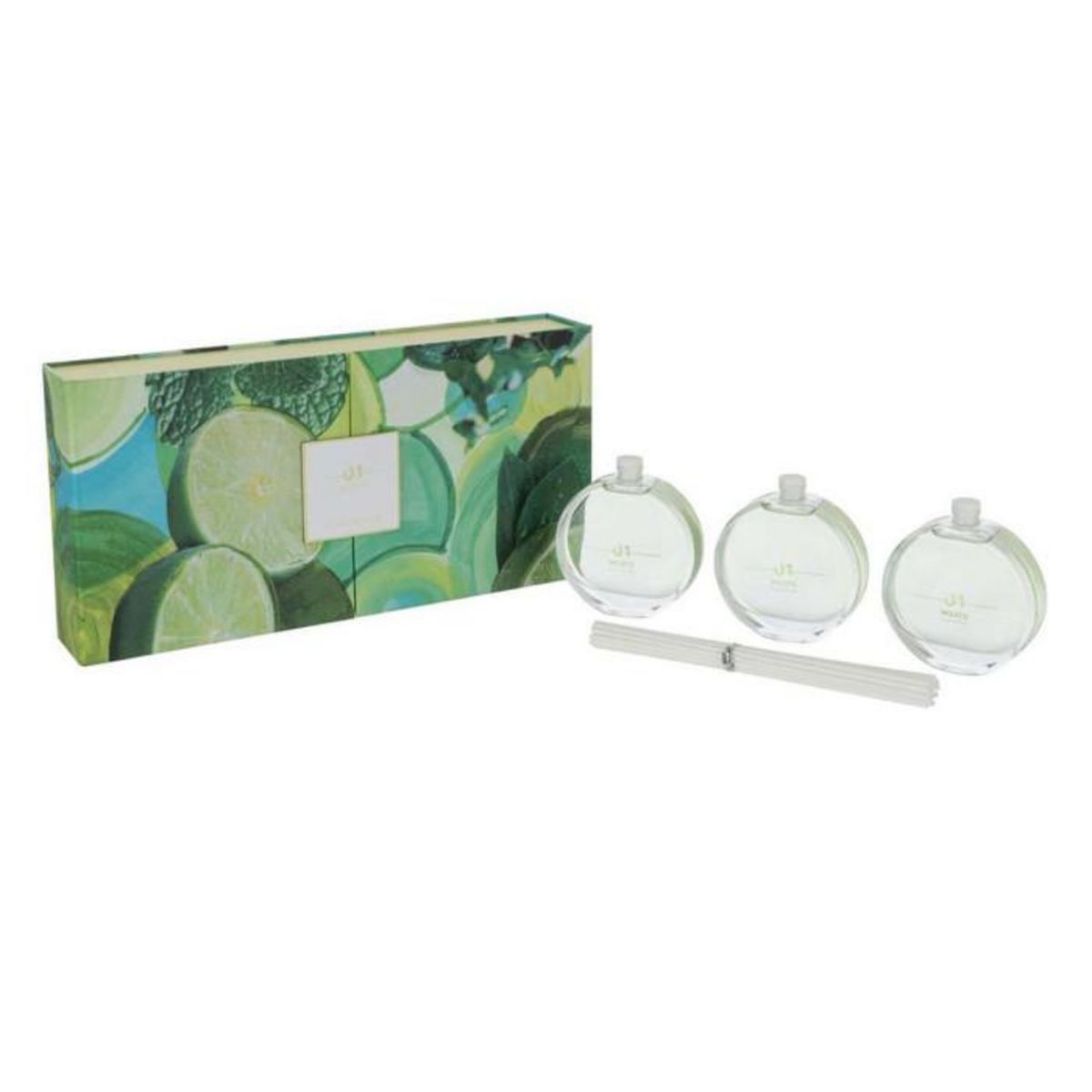 Paris Prix Coffret 3 Diffuseurs de Parfum  Cocktail  150ml Mojito