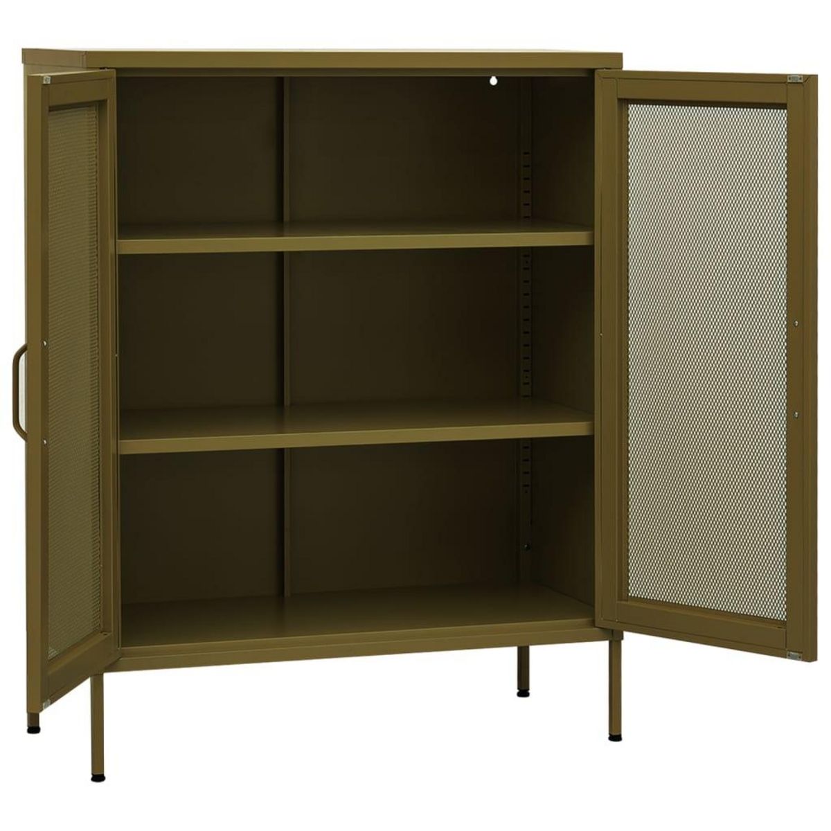 VIDAXL Armoire de rangement Vert olive 80x35x101,5 cm Acier