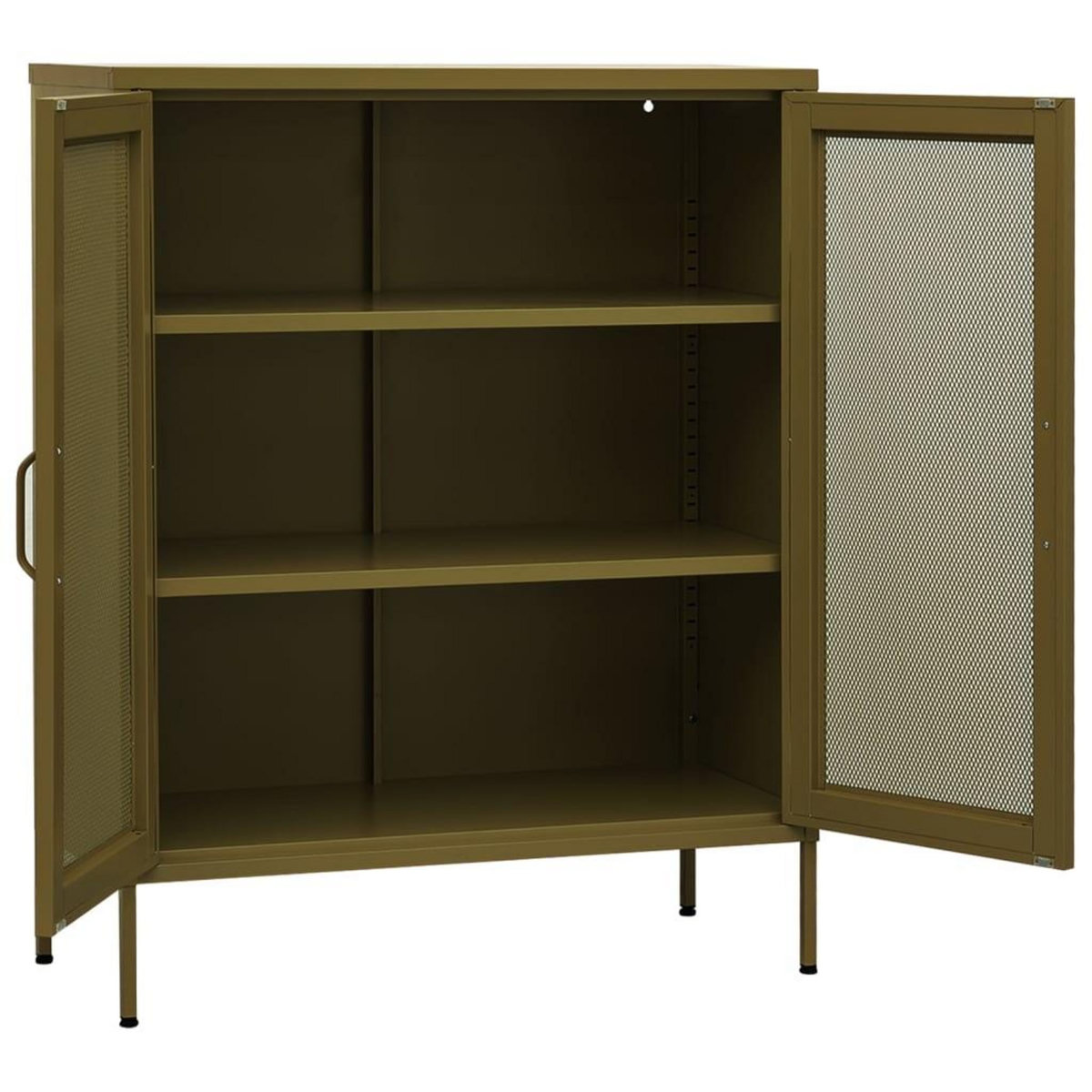 VIDAXL Armoire de rangement Vert olive 80x35x101,5 cm Acier