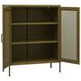 Voir la diapositive 4 : VIDAXL Armoire de rangement Vert olive 80x35x101,5 cm Acier