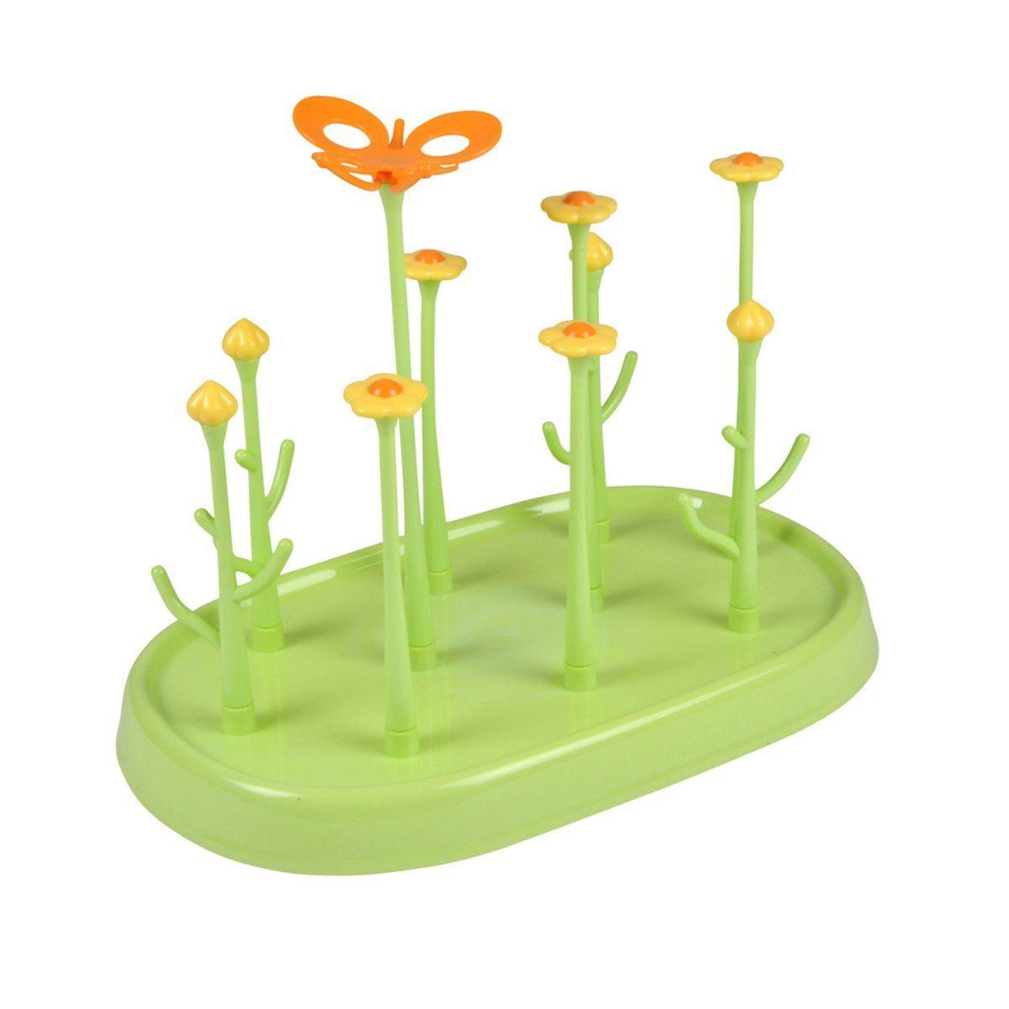 Voir la diapositive 1 : BEBE DOUCEUR Égouttoir à Biberons  Joli Jardin  32cm Vert