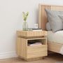 Voir la diapositive 3 : VIDAXL Armoire de chevet avec lumières LED chêne sonoma 40x39x48,5 cm