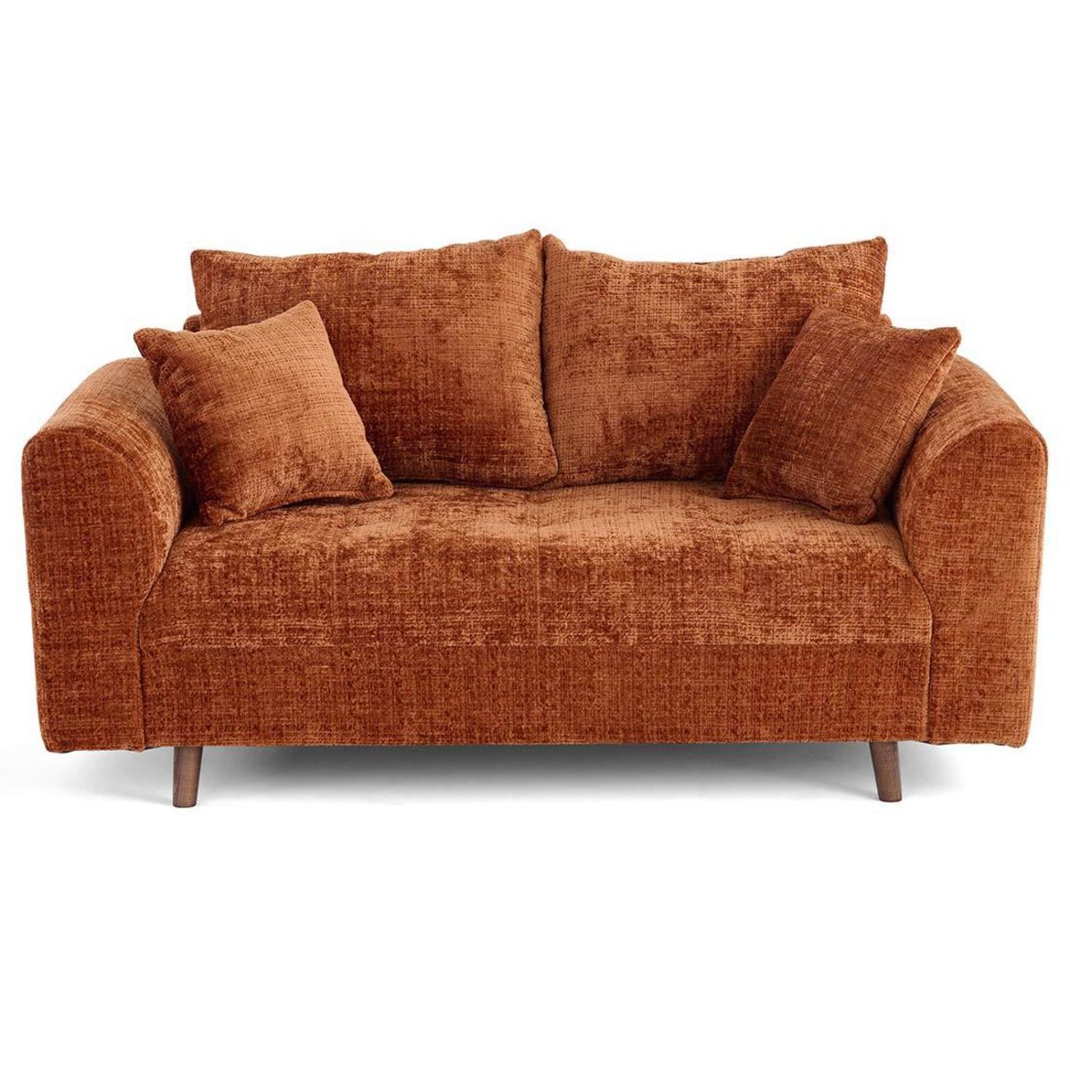 LISA DESIGN Rune - canapé droit 2 places en velours texturé