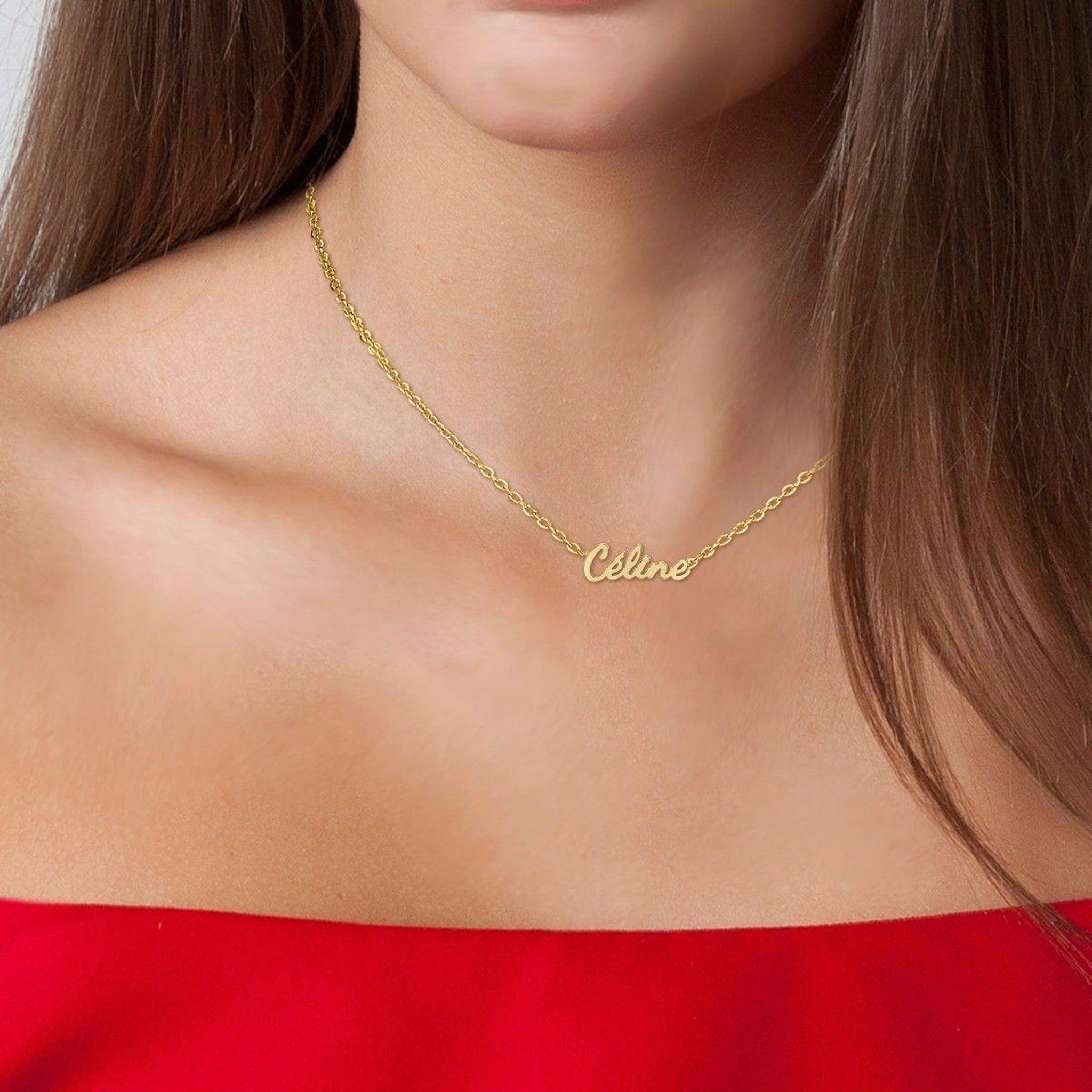 Voir la diapositive 2 : SC CRYSTAL Céline - Collier prénom