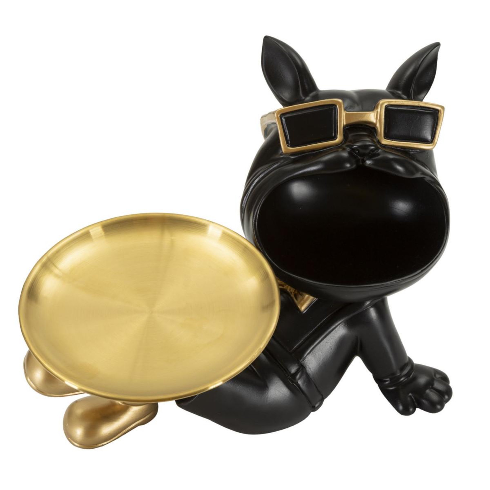 Voir la diapositive 3 : Paris Prix Vide-poche statuette chien  dog buddy  27cm noir