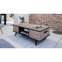 Voir la diapositive 1 : Table basse 2 tiroirs 2 niches L106cm JAMES