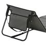 Voir la diapositive 5 : OUTSUNNY Lot de 2 tapis de plage rembourrés pliables - matelas de plage - dossier inclinable, rangement - métal polyester gris