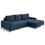 Voir la diapositive 3 : LISA DESIGN Rimini - canapé d'angle droit 4 places convertible avec coffre en tissu texturé