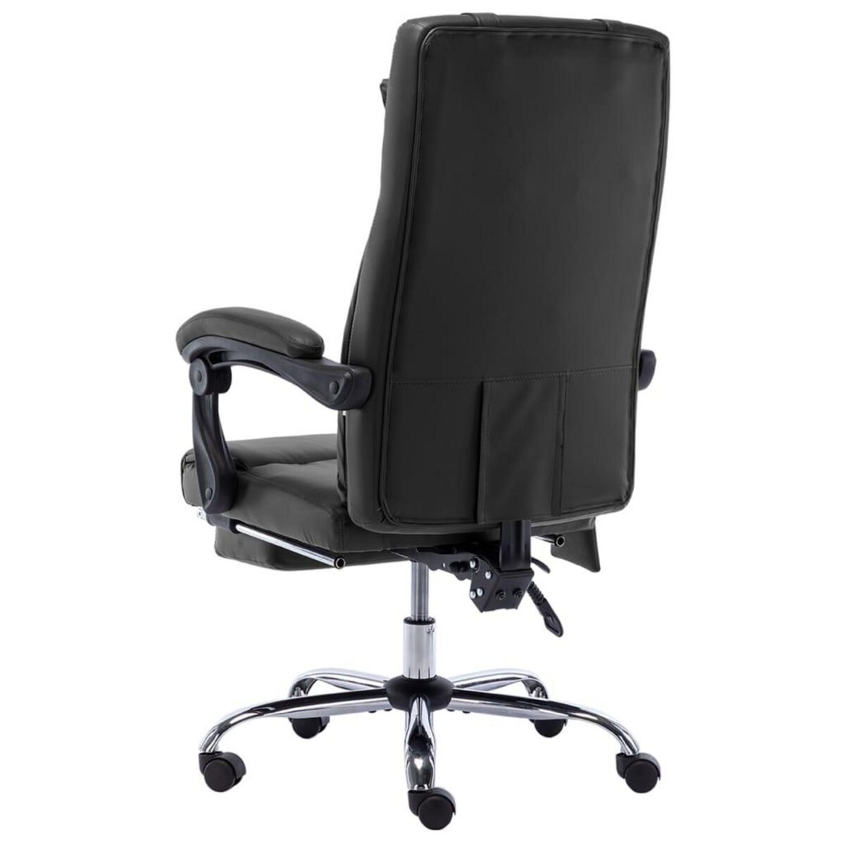 VIDAXL Chaise de bureau de massage Noir Similicuir