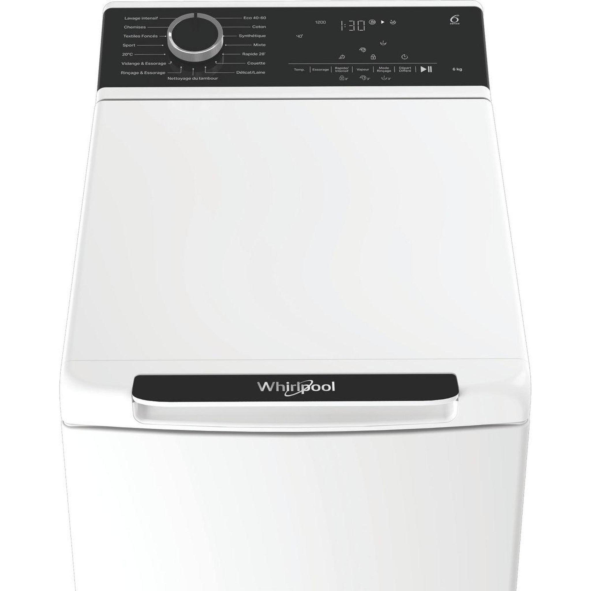 Voir la diapositive 5 : Whirlpool Lave linge top tw621freshcareee - 6 kg - 1200 tr/min - classe a - moteur induction