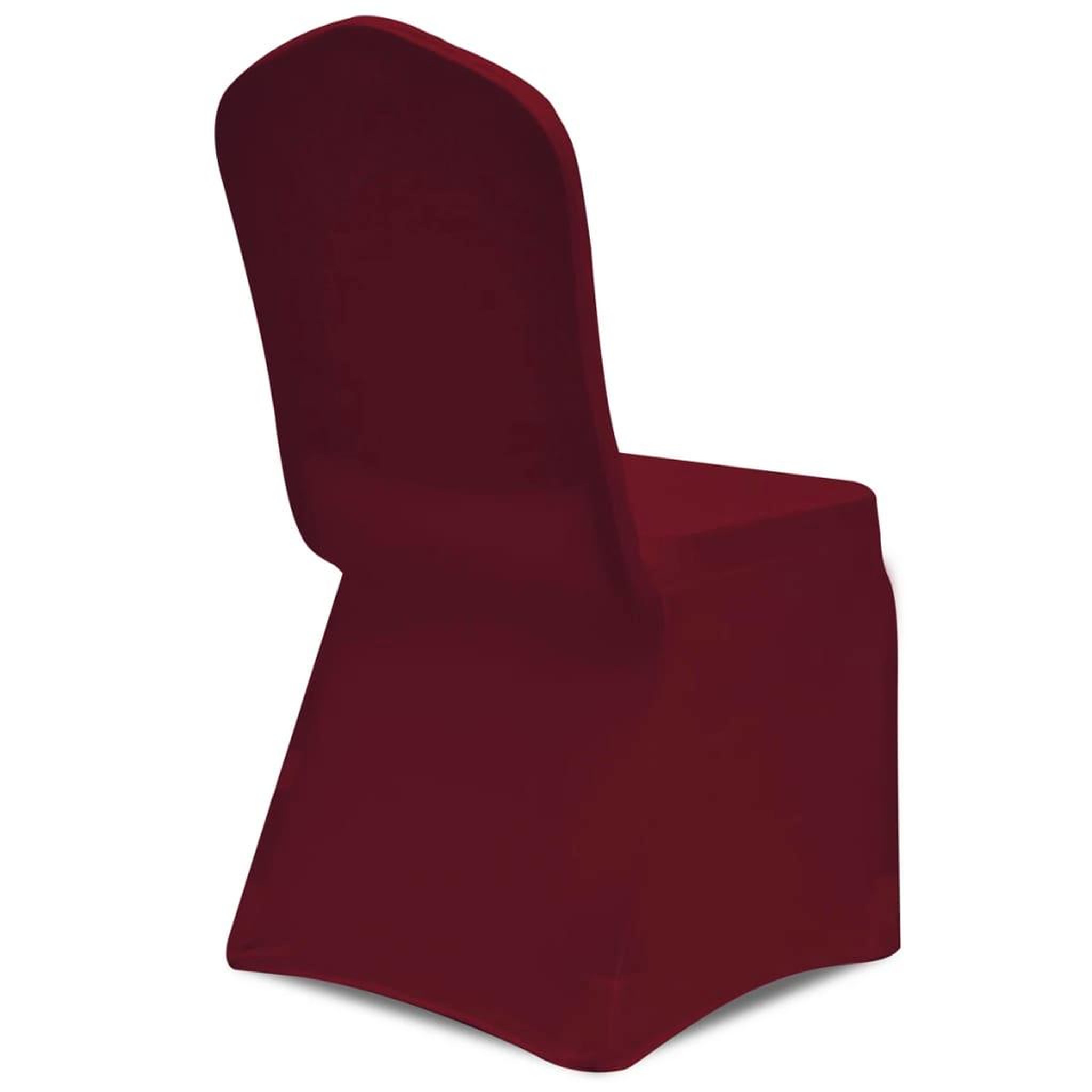 Voir la diapositive 4 : VIDAXL Housse de chaise extensible 100 pcs Bordeaux