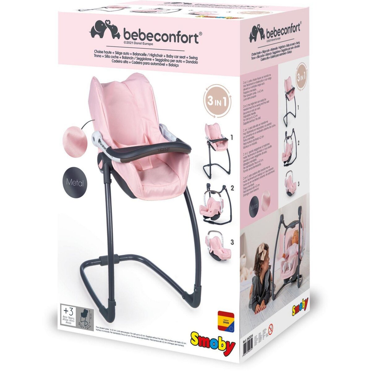 SMOBY BB Confort Siège et chaise haute