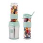 Voir la diapositive 4 : HKOENIG Mini blender - SMOO18 - 300 W - 570 mL - Vert pastel - 2 gourdes incluses