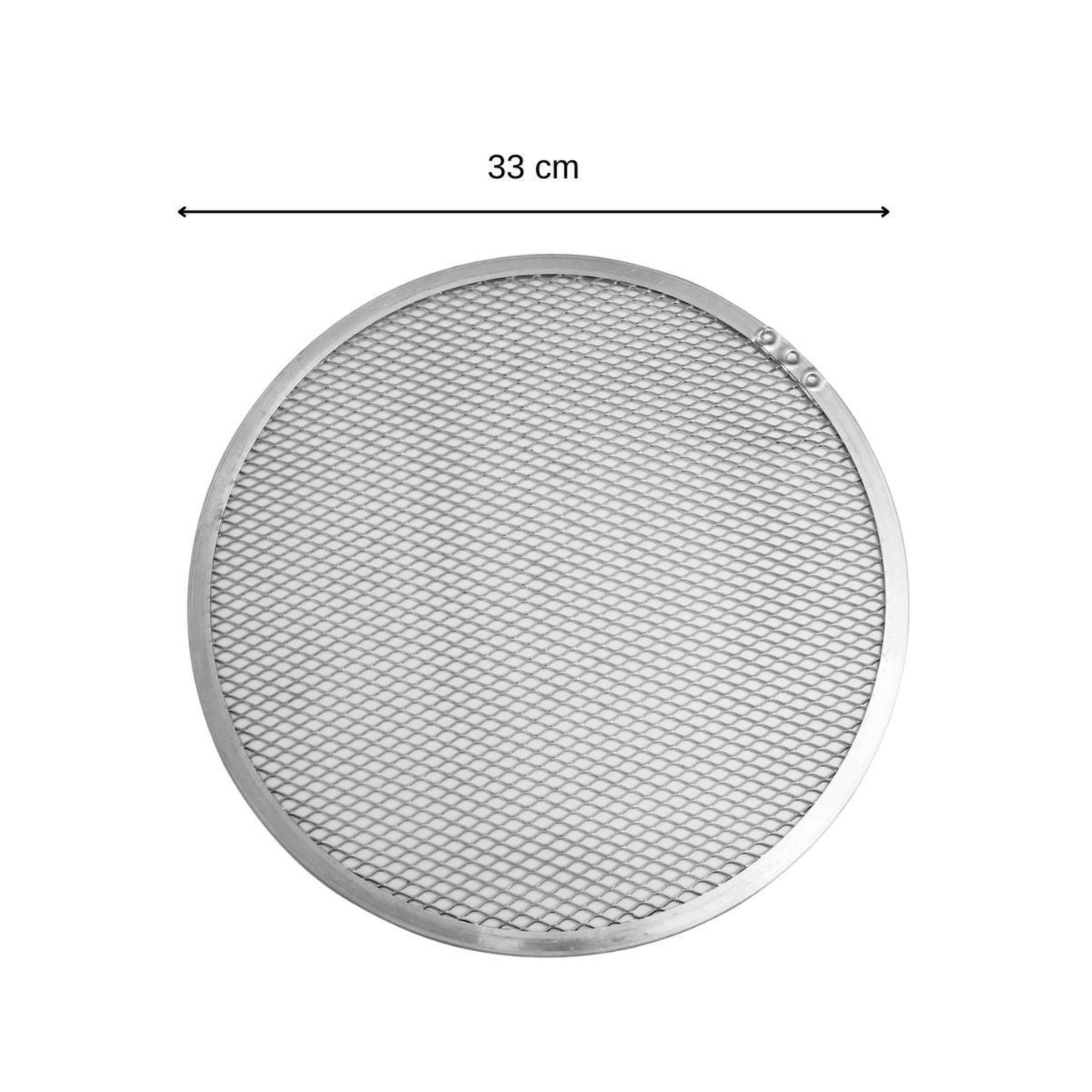 Voir la diapositive 3 : FM PROFESSIONAL Lot de 2 plaques à pizza surgelée perforées en alu 33 cm fm professional