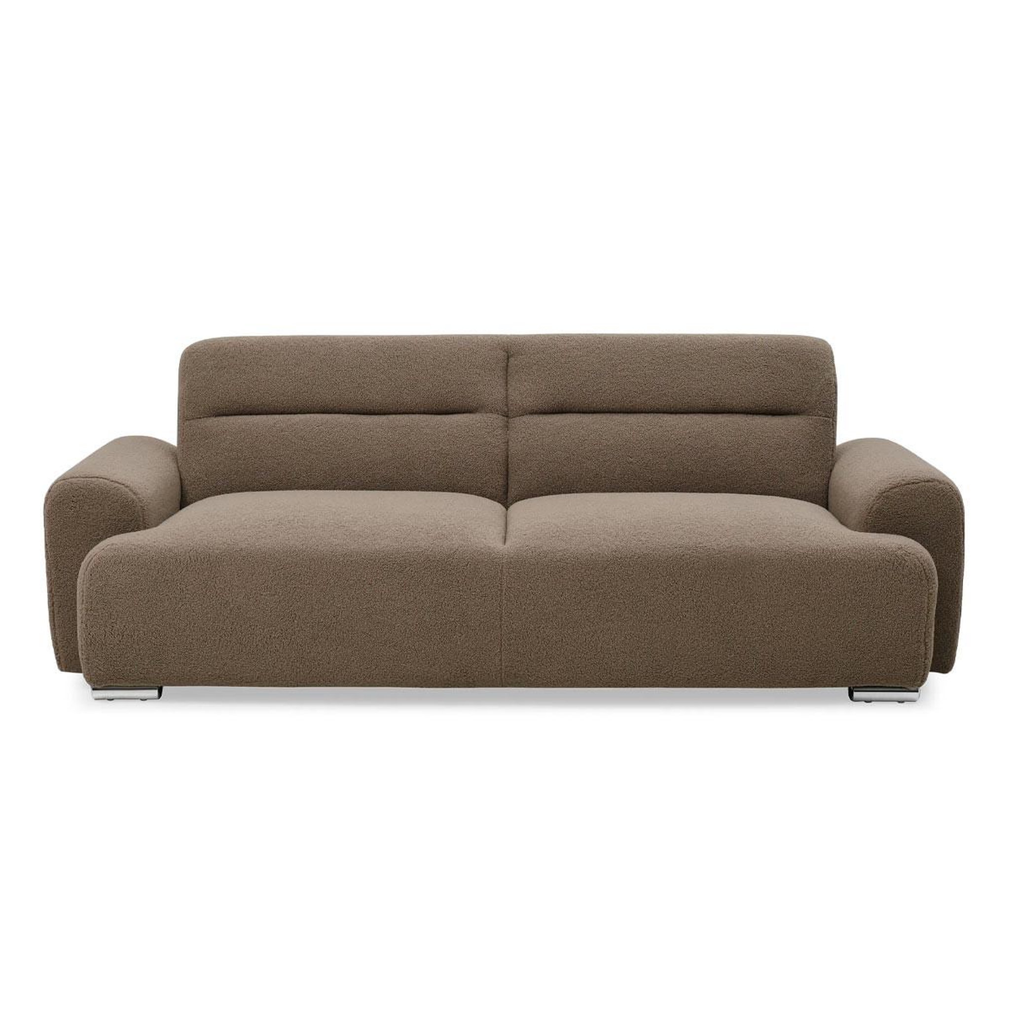 Voir la diapositive 1 : Paris Prix Canapé Convertible 3 Places Bouclette  Trey  223cm Taupe