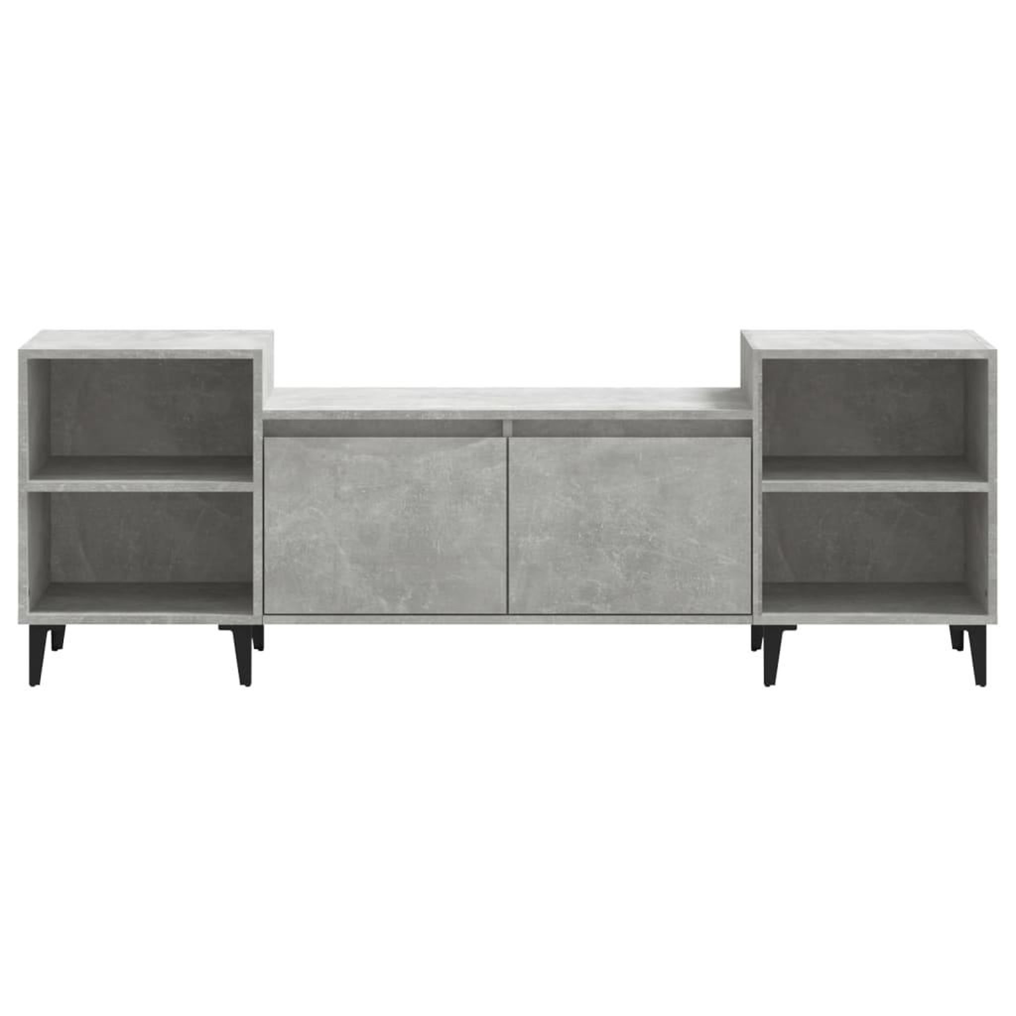 Voir la diapositive 5 : VIDAXL Meuble TV Gris beton 160x35x55 cm Bois d'ingenierie