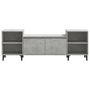 Voir la diapositive 5 : VIDAXL Meuble TV Gris beton 160x35x55 cm Bois d'ingenierie