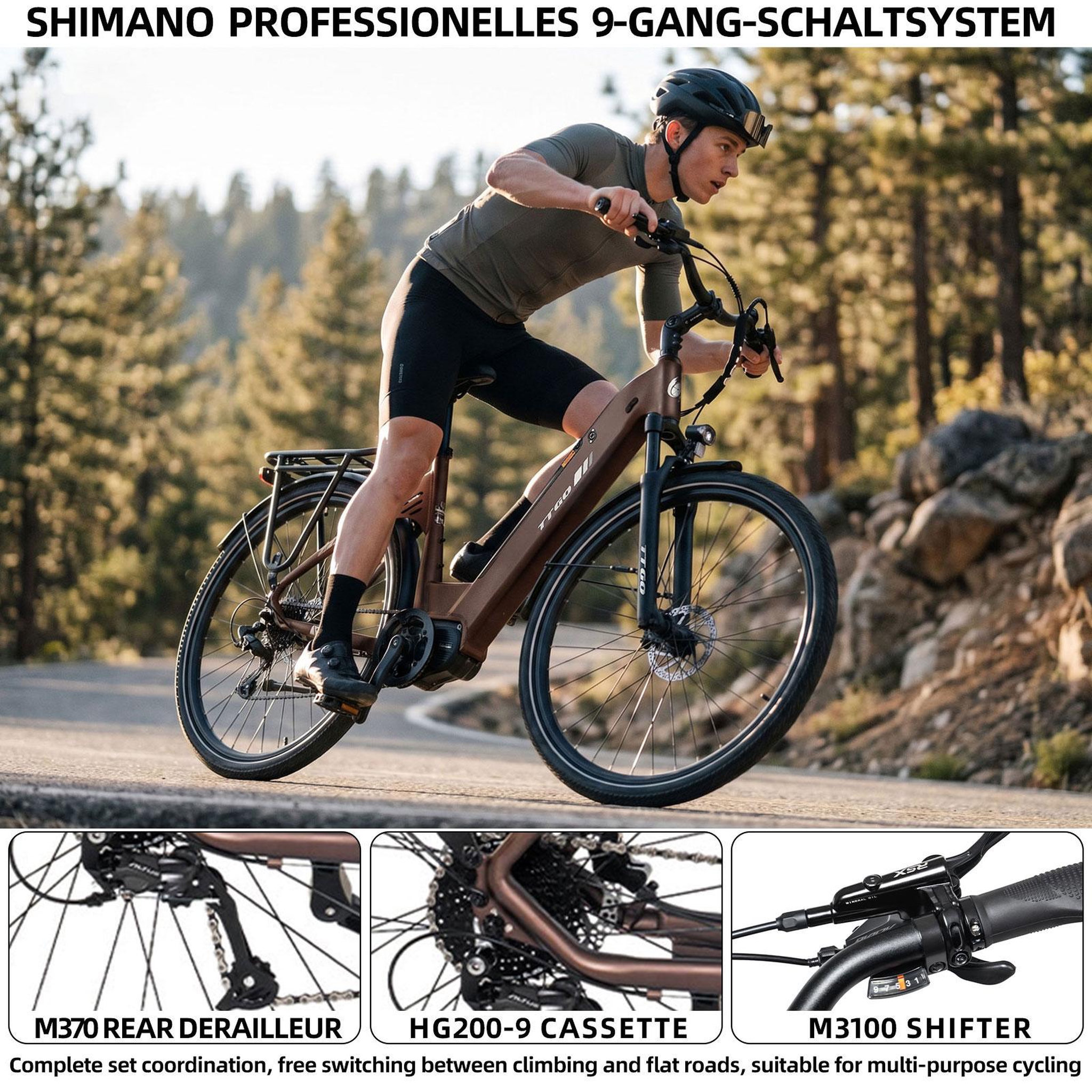 Voir la diapositive 5 : TTGO Vélo électrique TTGO C7 SE 28  à moteur central