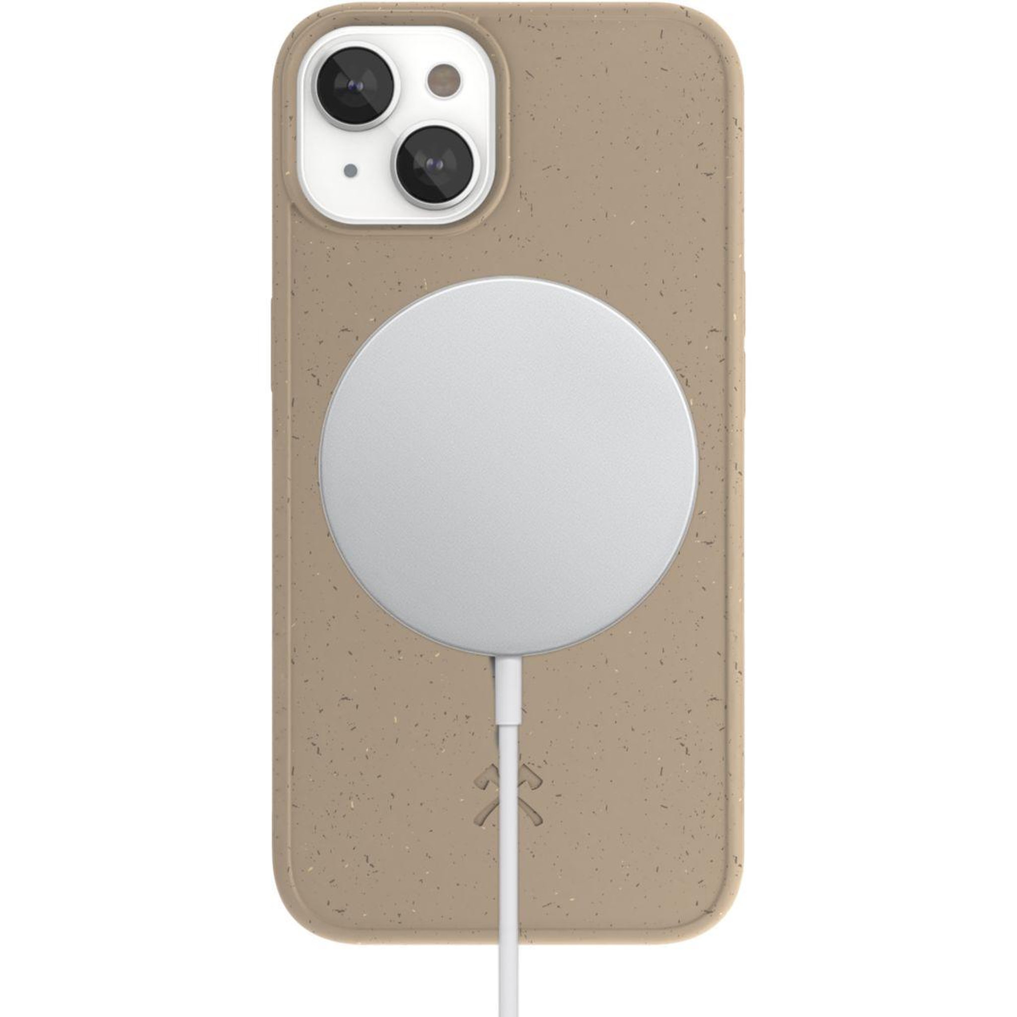 Voir la diapositive 2 : WOODCESSORIES Coque bumper iPhone 14 Plus BioCase Taupe