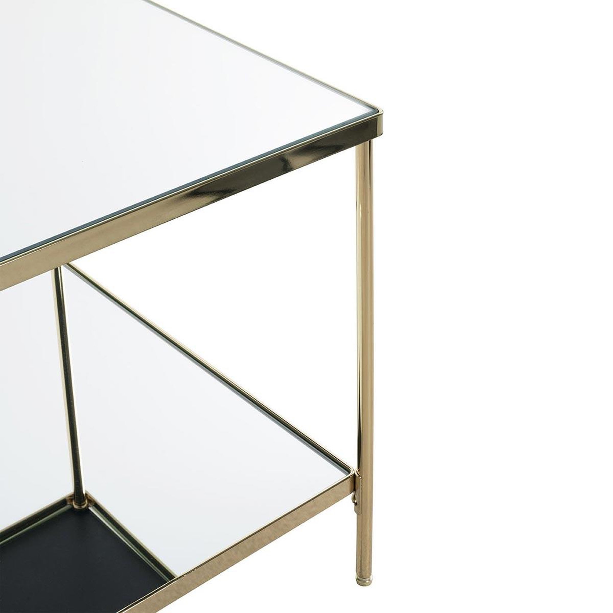 Voir la diapositive 3 : Paris Prix Table d'appoint carrée  palace  46cm or