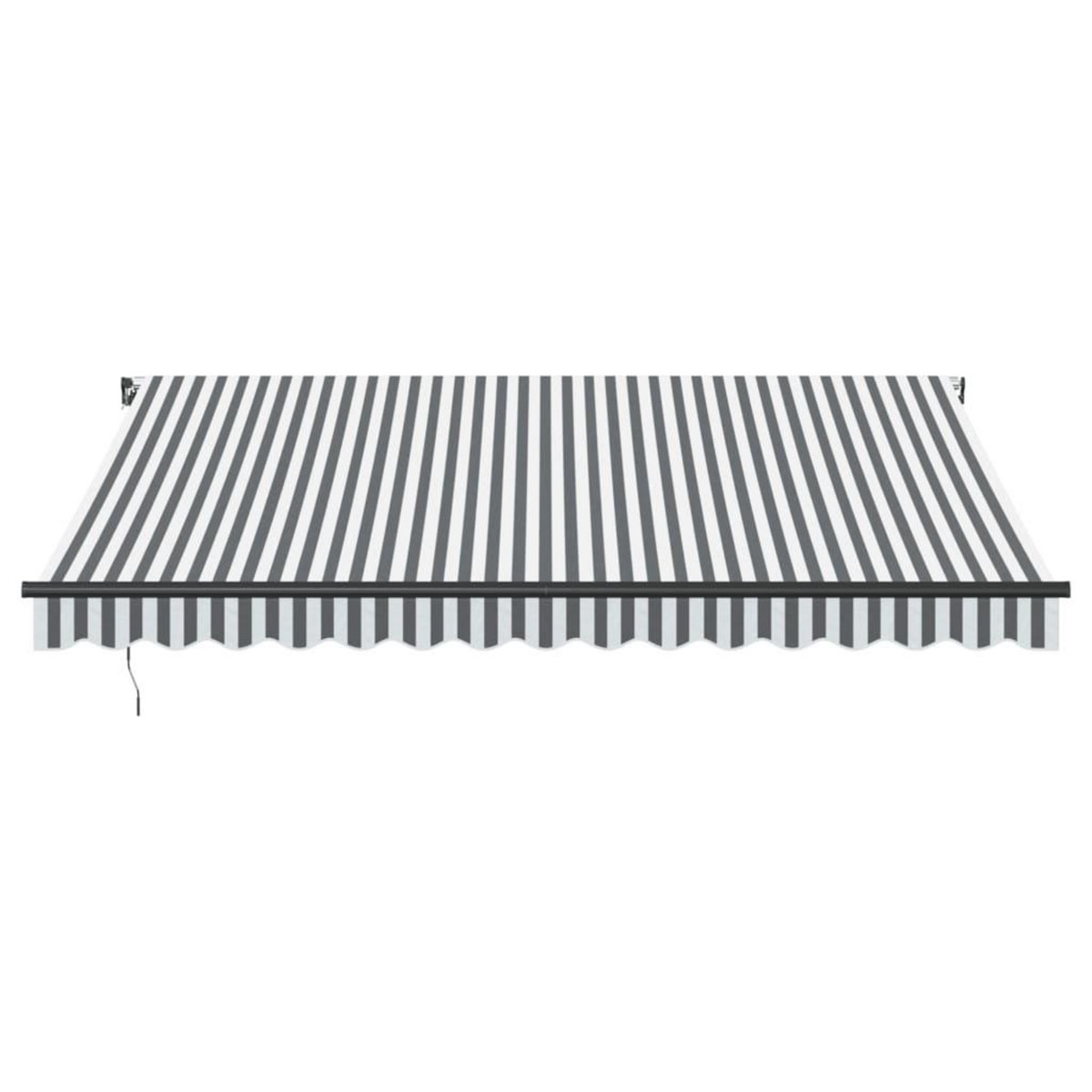 VIDAXL Auvent manuel retractable anthracite et blanc 400x300 cm