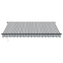 Voir la diapositive 3 : VIDAXL Auvent manuel retractable anthracite et blanc 400x300 cm